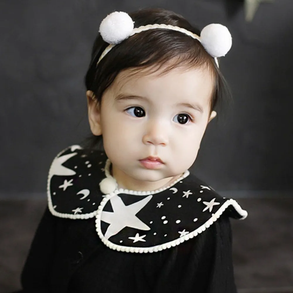 Милый бандаж для волос повязка на голову бант-тюрбан детей головной убор