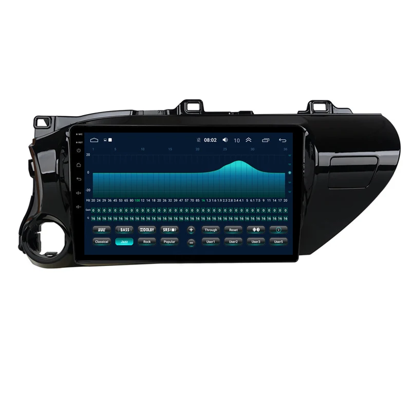 10," четырехъядерный Android 9,1 автомобильный DVD gps для TOYOTA Hilux Мультимедиа Навигация Радио Стерео головное устройство bluetooth wifi