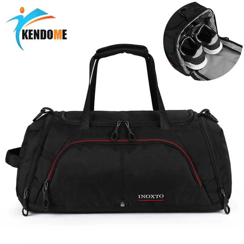 

Сумка спортивная мужская, черная, водонепроницаемая, многофункциональная