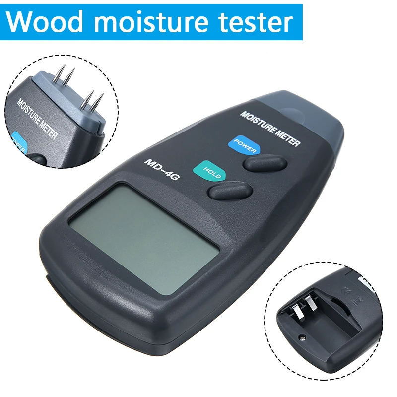 Измеритель влажности древесины цифровой ЖК-анализатор кирпича прибор для