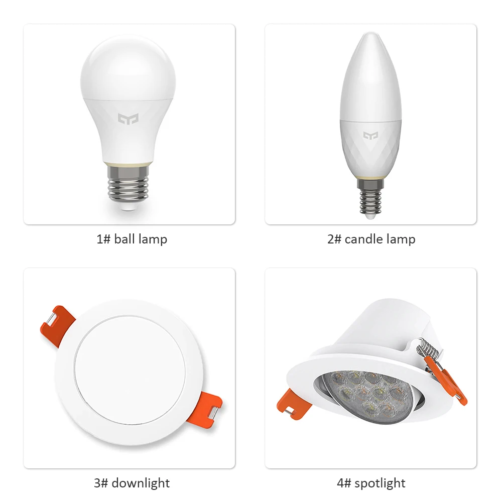 Yeelight умный прожектор белый E27 E14 Светодиодная лампа для xiaomi Mijia APP Голосовое управление освещение цвет регулируемый для дома спальни