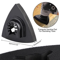multifunctional triangular oscillating tool sanding pad quick release fits for dremel multi tool 82mm professional hot sale