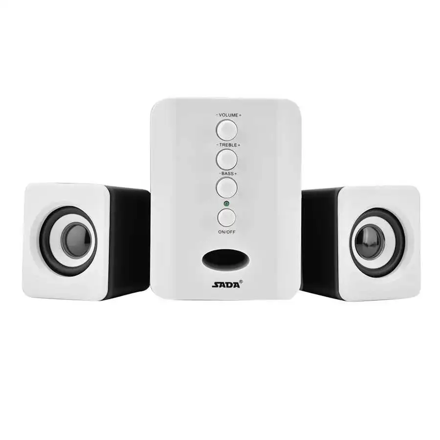 Комбинированные мини колонки SADA с USB 2 1 проводные компьютерные басовый