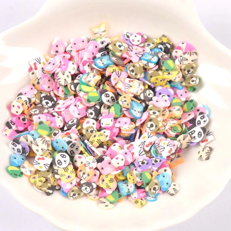 10 г/лот полимера горячая мягкая глина бусины непористой смешанные цвета милые