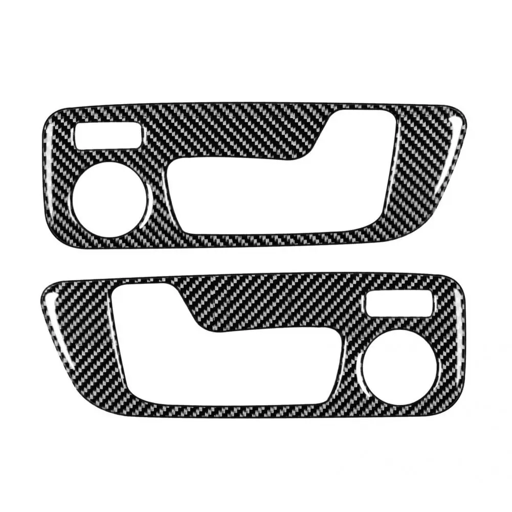 

Standard 2Pcs Exquisite Black Seat Adjustment Panel Cover Black Panel Frame Perfect Match