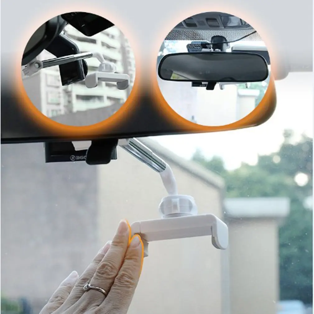 

Universal Car Mount Mobile Phone Holder Adjustable Car Rearview Mirror Mount Stand Cell Phone GPS Support For iPhone Huawei