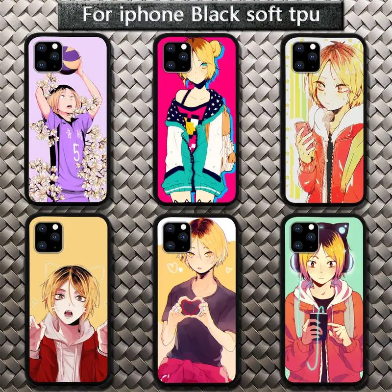 

Kozume Kenma Haikyuu Anime Phone Case For iphone 5 6s 7 8 plus se x xr xs 11 12pro max mini case
