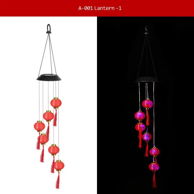 Уличная ветряная лампа на солнечной батарее водонепроницаемая садовая для