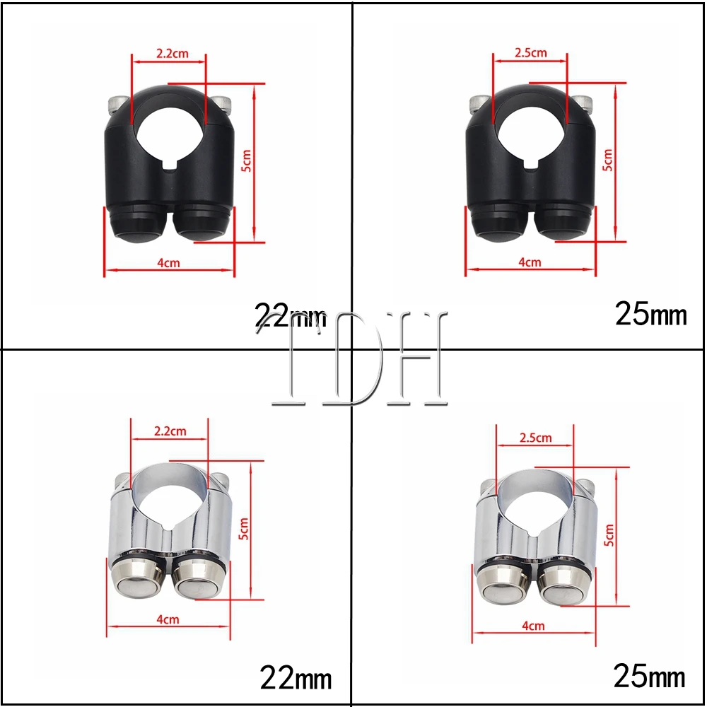 2 шт. переключатели для мотоцикла Cafe Racer кнопки сигнал поворота Пуск руля