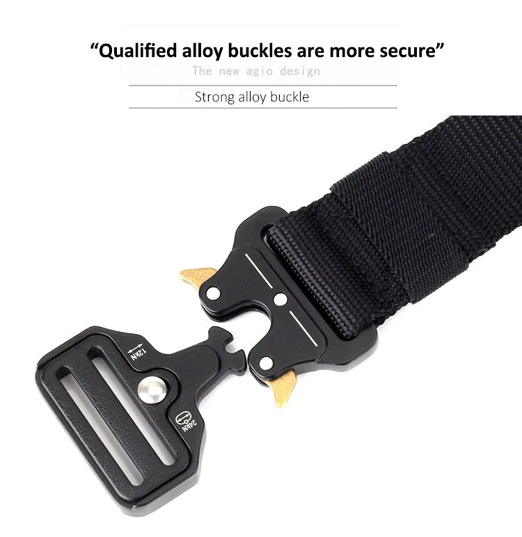 

Tactical Belt Military Quick Release Metal Multifunctional Buckle Canvas Belt High Quality Nylon Training Belt Outdoor Sports
