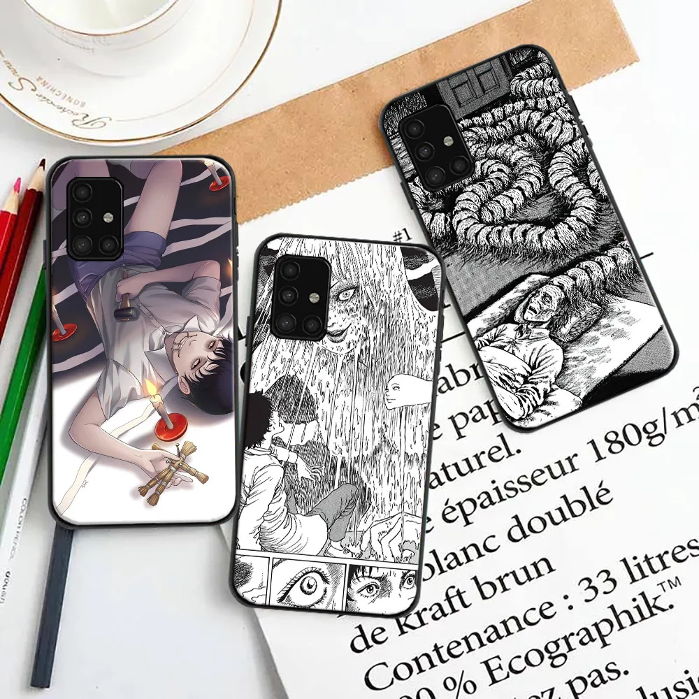 

Junji Ito Tomie Fujiang Phone Case For Samsung Galaxy A51 A52 A71 A72 4G 5G Funda Soft TPU Carcasa Back Cover Horror Comic Kamei