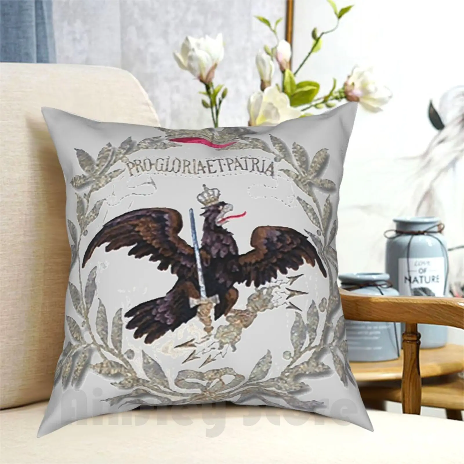 

Prussian Fridericus Rex Battle Flag Core Design Pillow Case Printed Home Soft Throw Pillow Prussia German Vintage