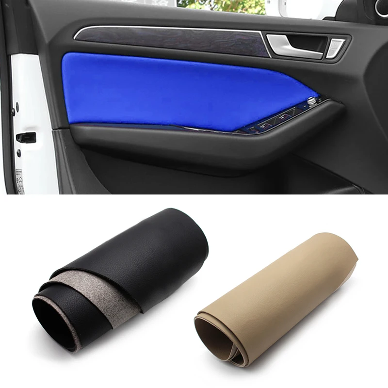 

For Audi Q5 2010 2011 2012 2013 2014 2015 2016 2017 2018 4PCS Car Microfiber Leather Door Handle Panel Cover Trim