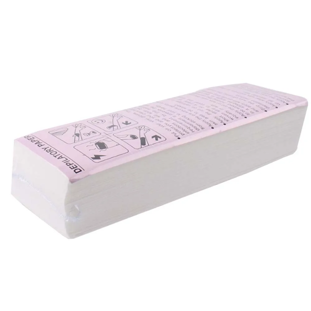 100 шт Удаление нетканого тела ткань удаление волос Воск Бумага рулоны высокого