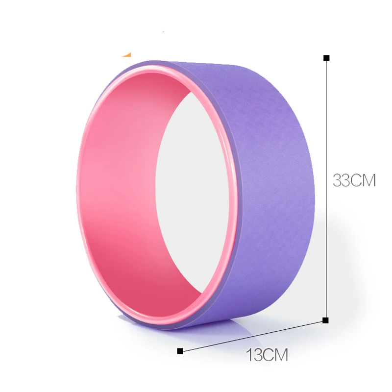 Йога круг ТПЭ Массаж Ролик Колесо назад тренировочный инструмент для похудения