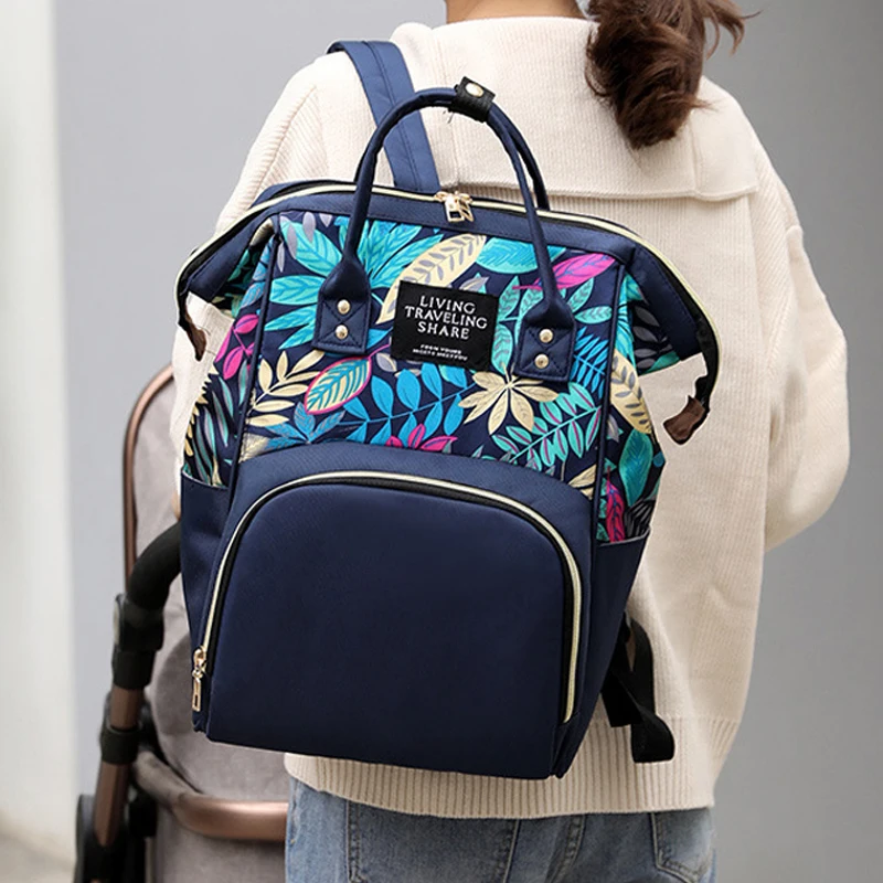 Новая модная большая сумка для подгузников QWZ мам Большая вместительная дорожная