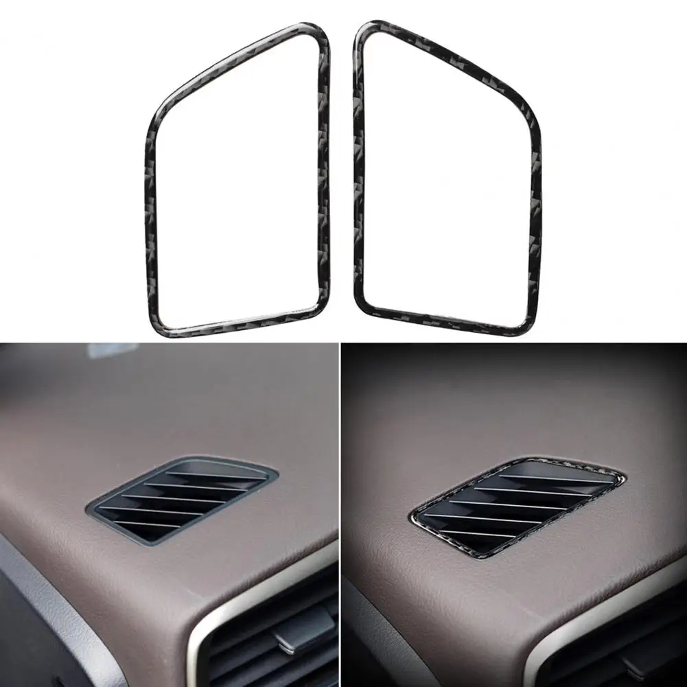 Outlet Vent Cover Trim Self-adhesive Design Anti-scratch Twill Carbon Fiber Board 5D Woven Pattern Wind Sticker for Lexus | Автомобили и