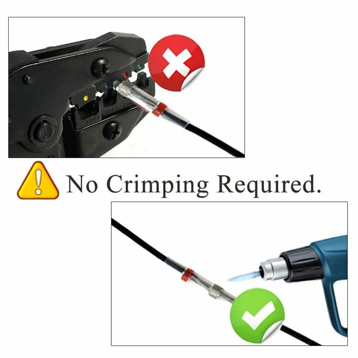 

320/700pcs Waterproof Heat Shrink Solder Seal Terminals Electrical Wire Soldered Terminals Insulated Butt Wire Connectors Kit