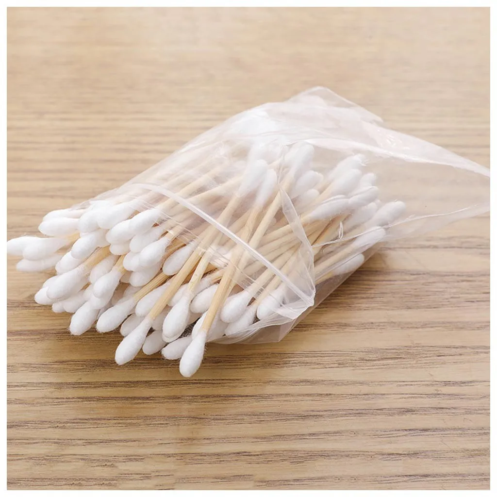 600 pcs Double Head Cotton Swab Women Makeup Buds Tip For Medical Wood Sticks Nose Ears Cleaning Tool | Дом и сад