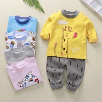 boys sleepwear kids pajamas set baby girl spring cotton sets homewear nightwear 0 6y toddler clothes