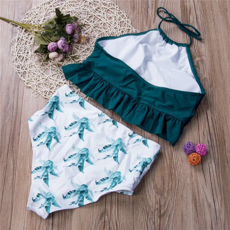 Пляжная одежда с высокой талией для плавания Новинка лета 2019 купальник