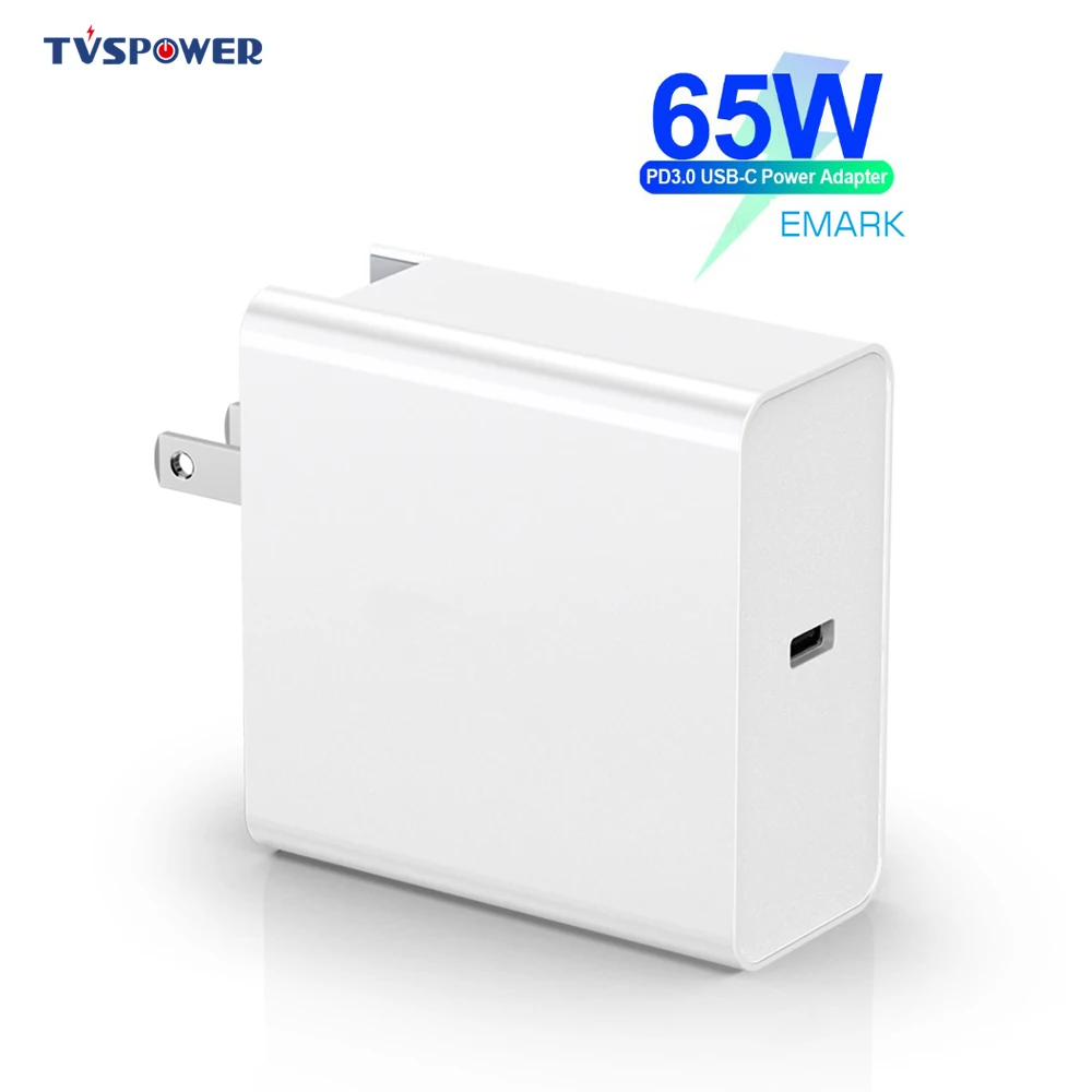 Быстрое зарядное устройство 65 Вт 20 в 3 25 А USB Type C PD 45 QC 0 адаптер питания для