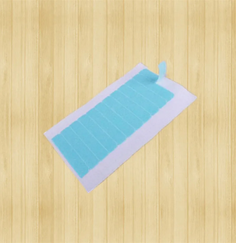 Оптовая продажа 1 лист 12 шт. супер лента для волос 4 см * 0 8 клейкая двухсторонняя