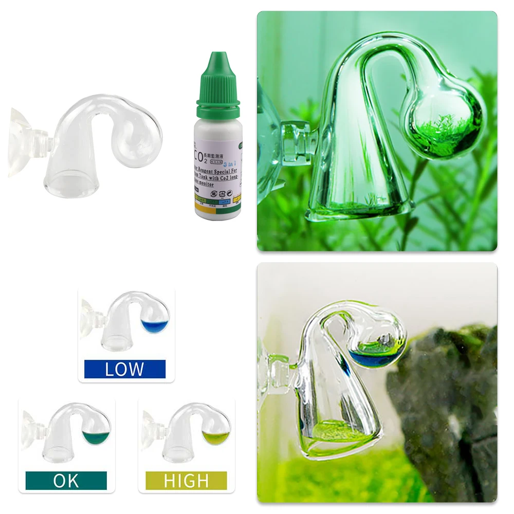 Монитор для аквариума CO2 стекло проверки падения PH долгосрочный индикатор тестер