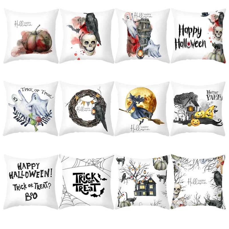 

2020 Party Halloween Printed Pillowcase Cushion Decorative Pillow Case Home Decor Throw Pillow Almofadas Decorativas Para Sofa