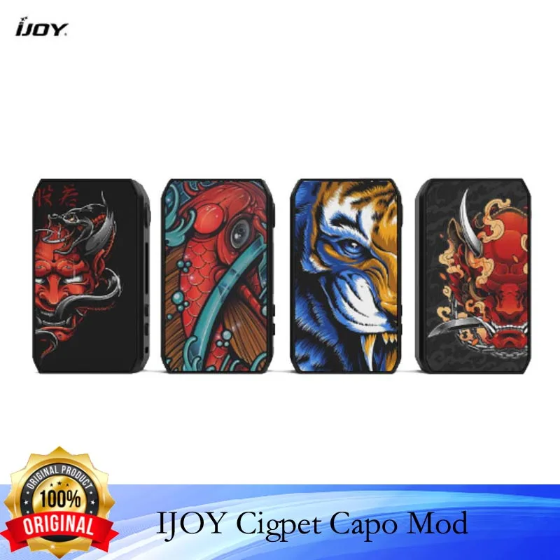 Оригинальный бокс мод IJOY Cigpet Capo 126 Вт с двойным адаптером 18650 MOD 510 бак VS drag