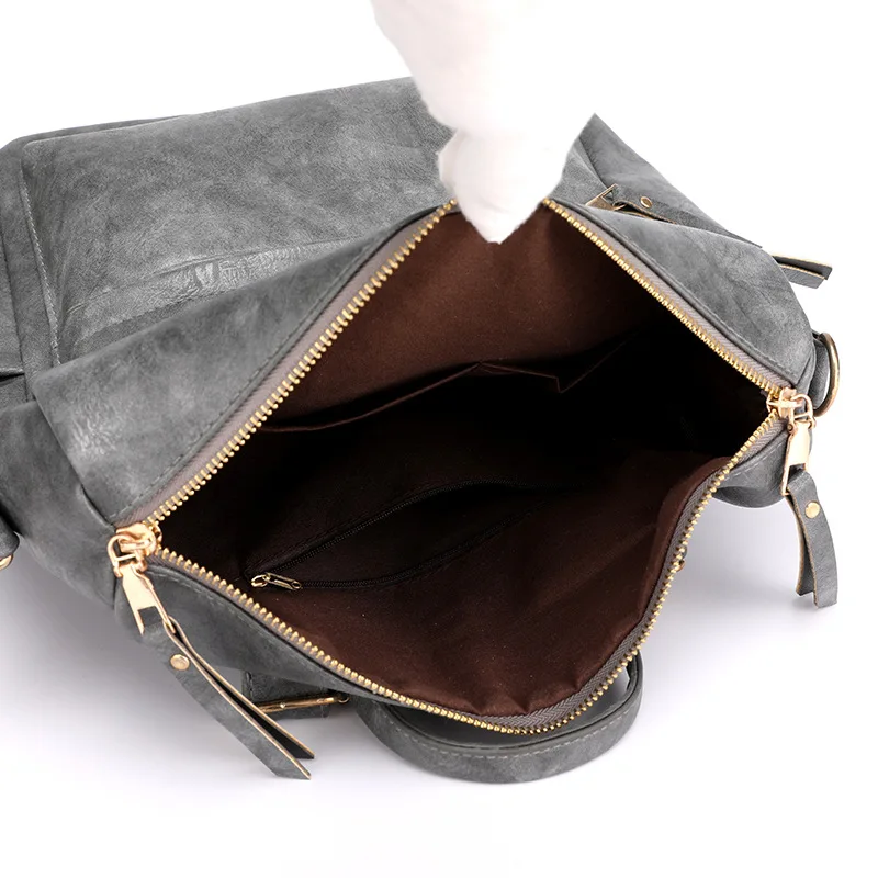 Женский замшевый рюкзак из ПУ кожи в европейском и американском стиле