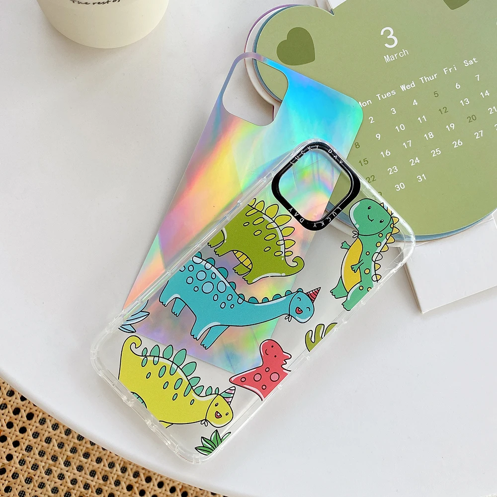 LOVECOM Cartoon Dinosaur Phone Case For iPhone 11 Pro Max XR XS 7 8 Plus X Soft TPU Transparent Back Cover Cases Coque | Мобильные