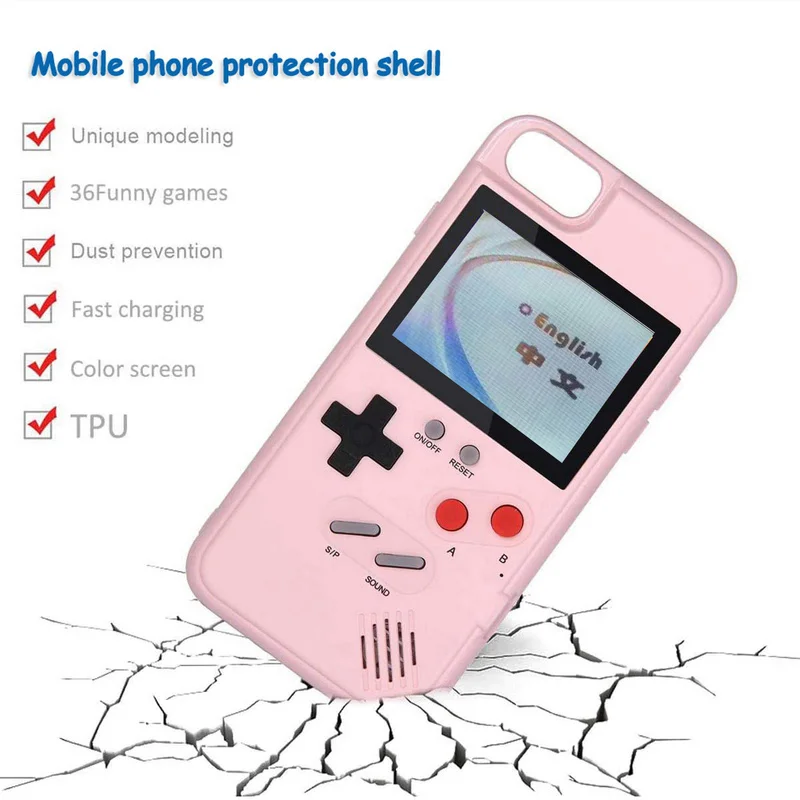 Playable Game Console Case for iPhone 12 11 Pro Max X XS XR 6 7 8 6S Plus SE Mini Video Retro Phone Cover Funda | Мобильные телефоны