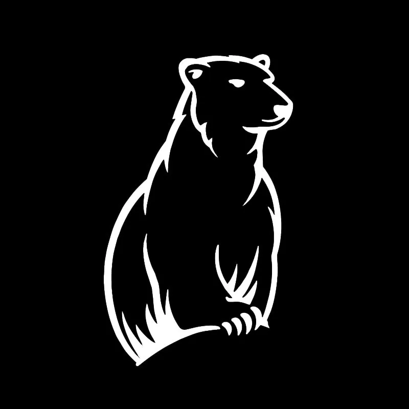 Опасный белый медведь Хищник украшение винил для Авто/бампер/окно виниловая