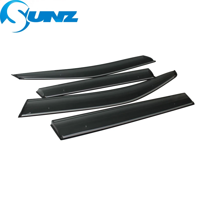 chrome strip Дымок боковое окно дефлектор для Subaru Forester 2013 окно козырек вентиляционные шторы дождь дефлектор защита SUNZ - Цвет: chrome strip