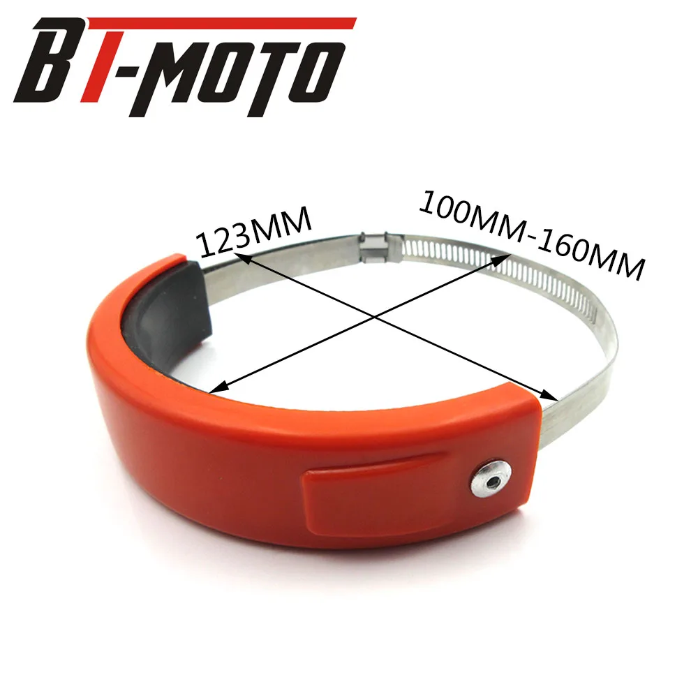 Motorcycle Accessories Universal Fit 100MM-140MM Oval / akrapovic Exhaust Protector Can Cover For Honda Yamaha Suzuki Kawasaki | Автомобили