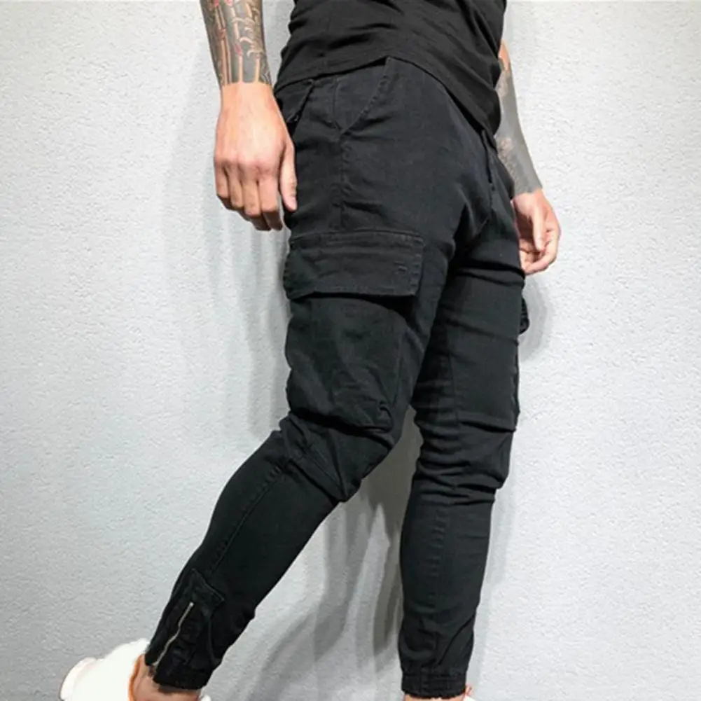 

Cargo Pants Men's pants sports pants Solid Trousers Streetwear Sweatpants Loose Tight Ankle Breathable Men Trousers Harem Pants