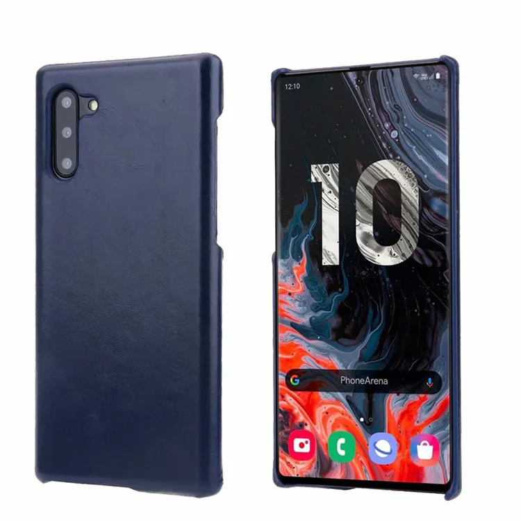 Note10+ ретро матовый чехол из натуральной кожи для телефона samsung Galaxy Note 10 9 S10 S9 Plus Note10 Простой деловой чехол