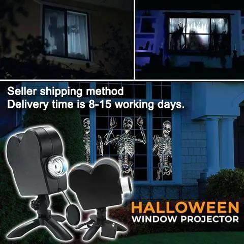 Проектор на окно страны чудес для Хэллоуина и Рождества дисплей лазерная DJ