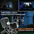 Проектор на окно страны чудес для Хэллоуина и Рождества дисплей на окно страны чудес лазерная DJ сценическая лампа Рождественские прожекторы