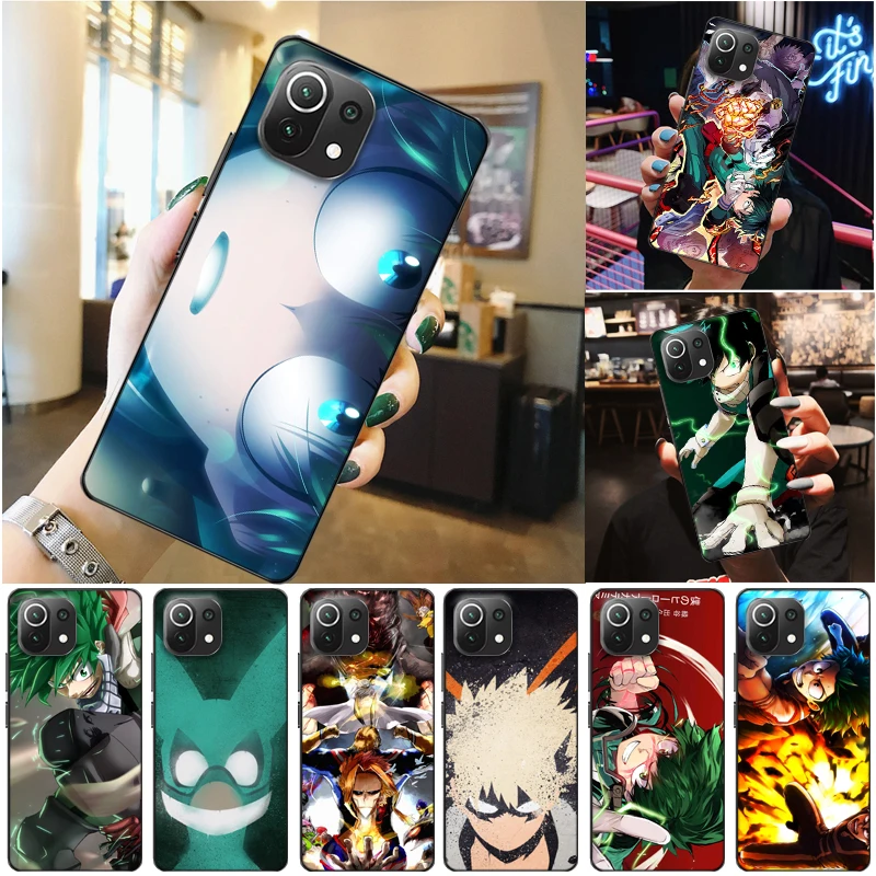 

My Hero Academia Tomura Boku Dabi Shigaraki Todoroki Shouto Bakugou Katsuki Phone Case For Xiaomi 11 Lite Pro Cases Funda