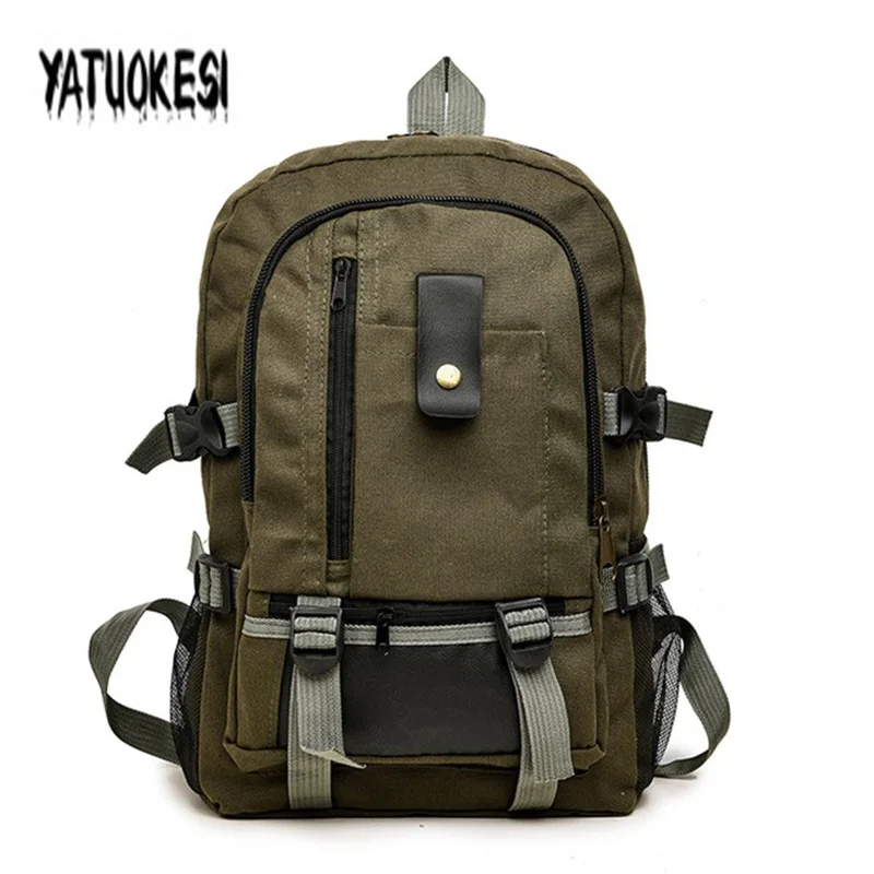 YATUOKESI мужской холщовый рюкзак дорожный для подростков спортивный школьная