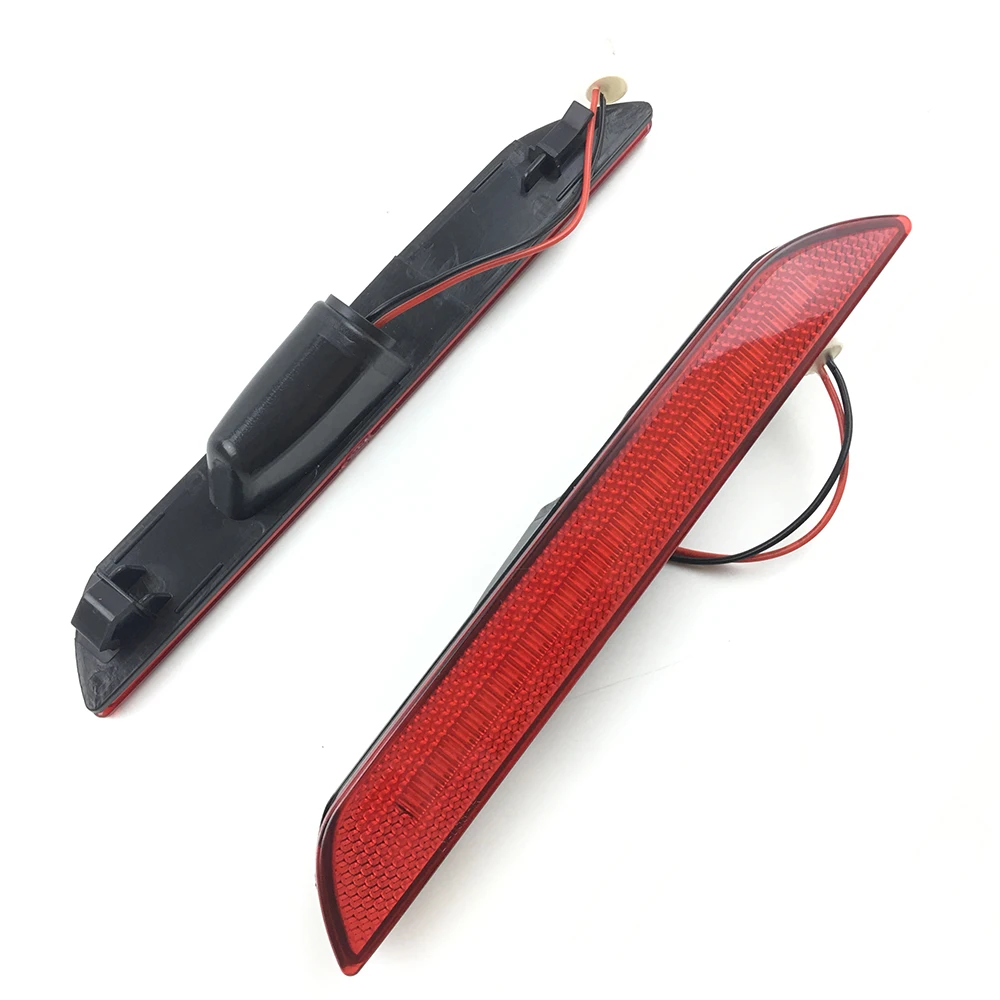 Красный объектив задний бампер боковой габаритный отражатель светодиодный