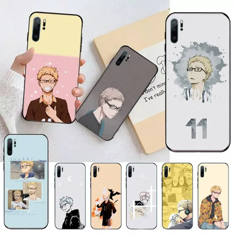 

Haikyuu Kei Tsukishima anime Phone Case For Huawei honor Mate 10 20 30 40 i 9 8 pro x Lite P smart 2019 nova 5t