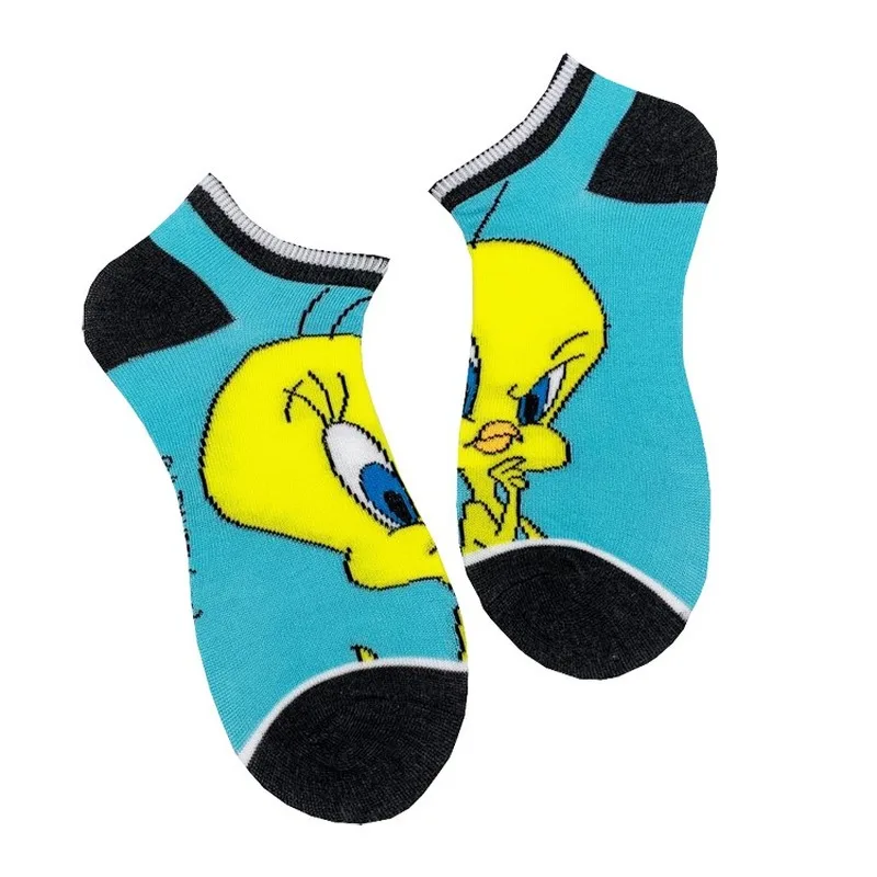 

Women Sock Cartoon Woman Socks Daffy Duck Colorful Womans Boat Casual Cotton Sox Girls Spring Trendy Tasmanian Devil Skarpetki