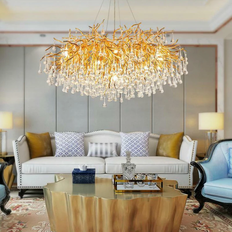 Artpad-candelabro Rectangular de cristal para sala de estar, accesorios de iluminación para Hotel, lámparas de Led decorativo modernas