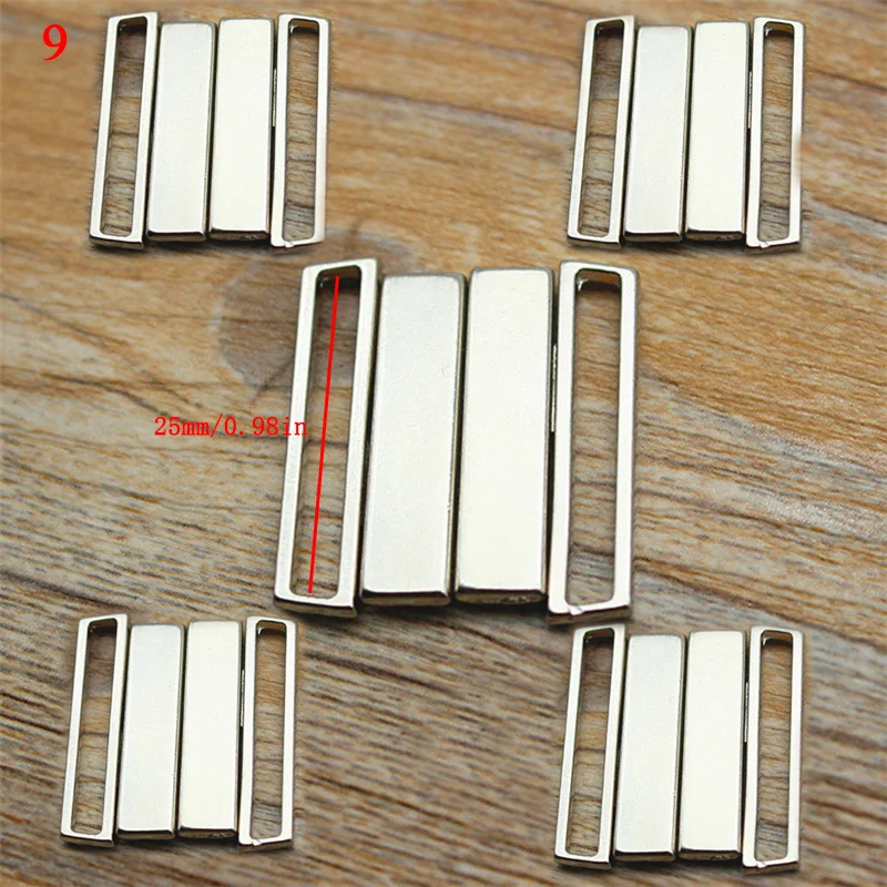 

5PCS Alloy Bra Clip Swimwear Clickers Swimwear Clip Clickers Bikini Mental Buckles Replacement Bramaking DIY Accessories