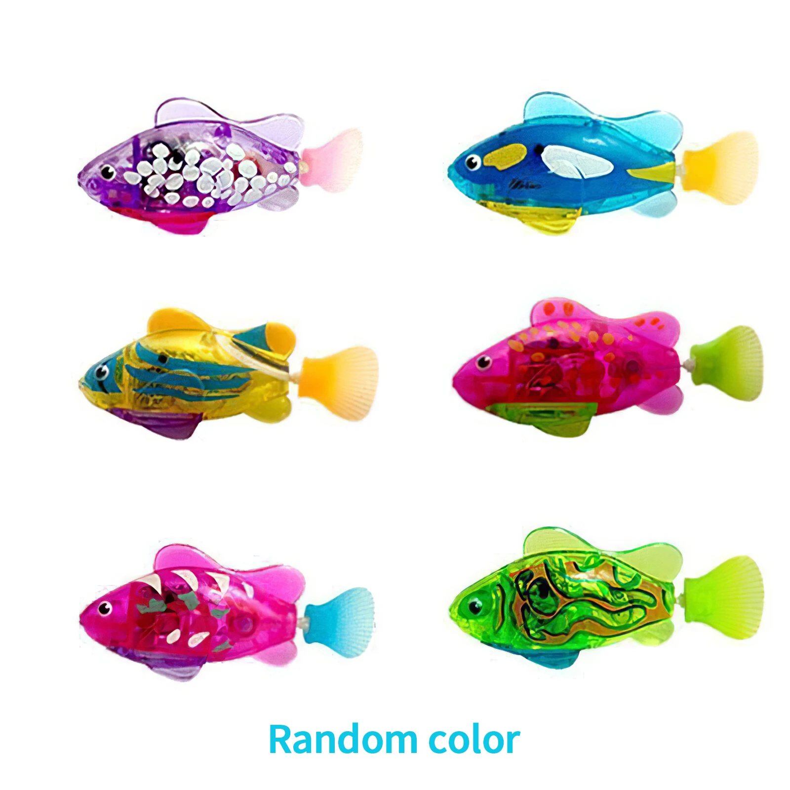 

Baby Bath Toys for Kids Swimming Robot Fish with LED Light Spray Water Swim Pool Electric Fish Toy with LED Light Bathtub Toys