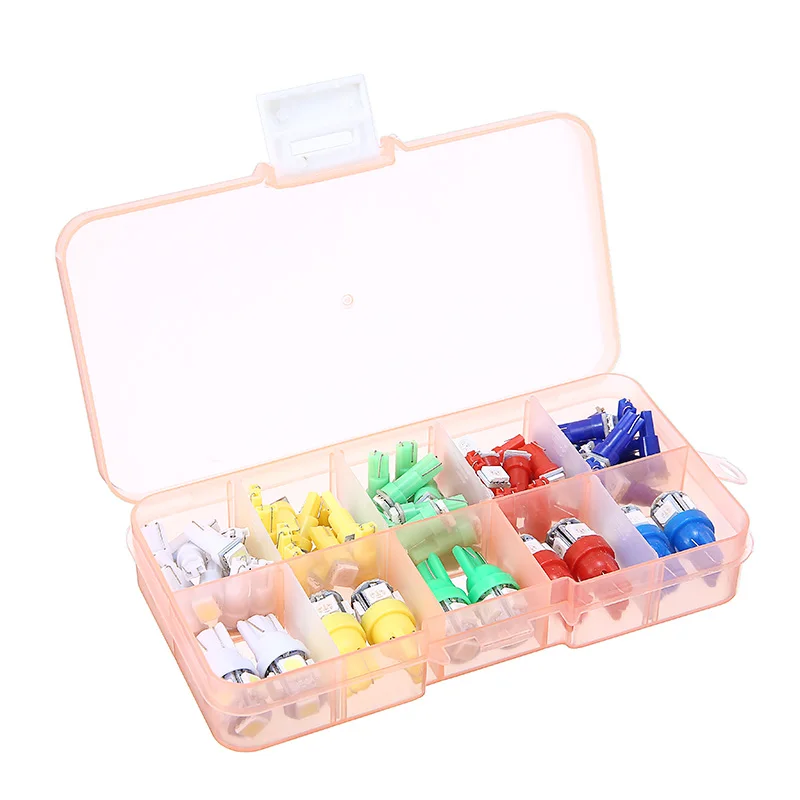 Mayitr 70 шт. T5 + T10 светодиодный автомобиль лампа приборной панели красочные кластера