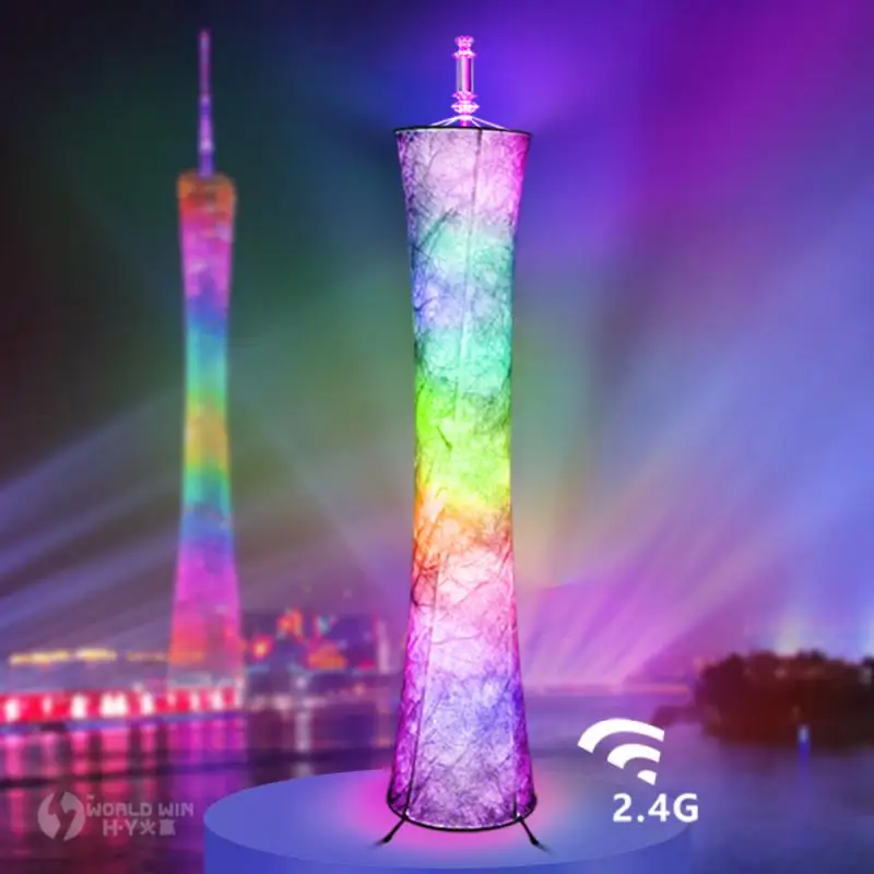 

LED Floor Lamp US EU Modern RGB Corner Light Dimmable Colorful Atmosphere Light For Bar Indoor Room Decor Standing Lamp 52''Tall